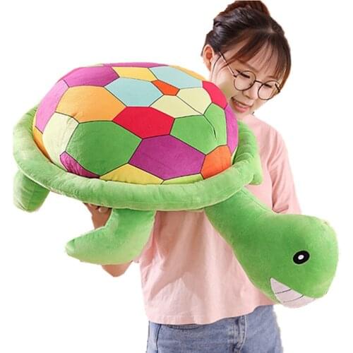 Fancytrader 35'' Lovely Cartoon Turtle Plush Toy Doll Giant Soft Stuffed Tortoise Sleeping Pillow Nice Gift for Kids 90cm