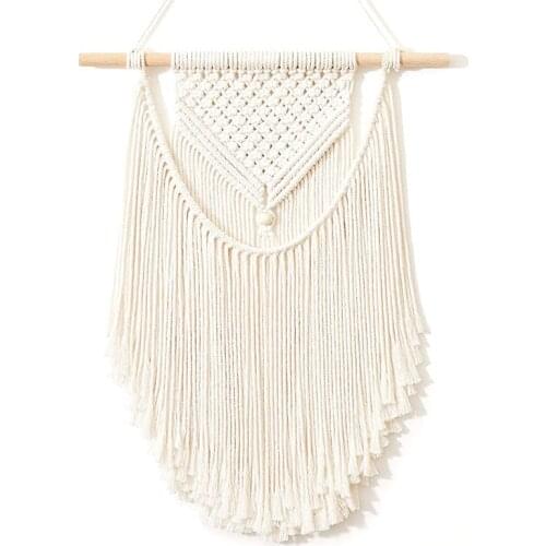 INS home Decor Nordic Bohemian Woven Handmade Tapestry Dorm Room Decor Macrame Tapestry Wall Hanging