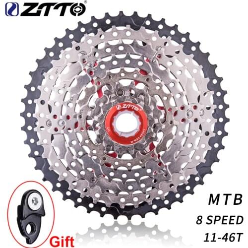 ZTTO 8s 11-46T Bicycle Cassette 8 Speed Mountain Bike Freewheel Steel Flywheel Bicycle Parts for M310 Tx35