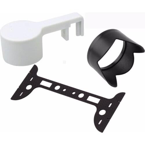 3 IN 1 Camera Mount Lens Cover Cap Sun Hood Sunshade Carbon Fiber Gimbal Guard Protector for DJI Phantom 3 Drone Spare Parts
