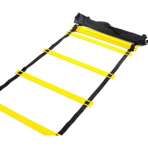 Agility Training Ladder Soccer Speed Jumping Sport Equipment Football Footwork Practise 3.5m Yellow