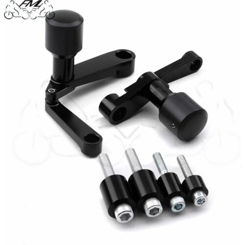 Motorcycle high quality Aluminum alloy Rack Slider Engine Guard Crash Pad Slider Protector for Yamaha MT-07 FZ-07 2015-2019