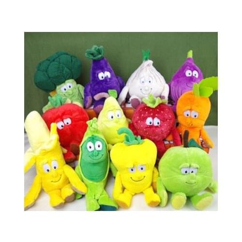 New Fruits Vegetables Banana Pear Watermelon Blueberry Starwberry And Bufferfly Been Plush Soft Toy For Children Baby Gift