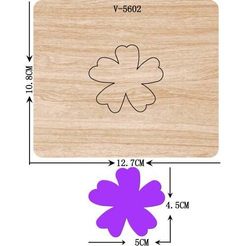 New flowers wooden dies cutting dies for scrapbooking Multiple sizes V-5602