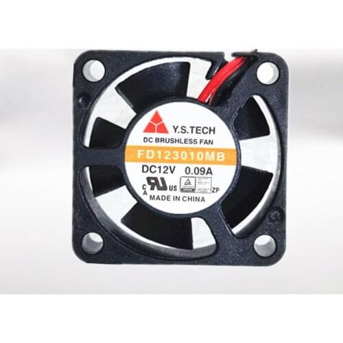Brand new 3010 3cm cooling fan FD123010MB duall ball bearings 12V 0.09A 2wires