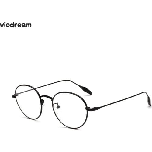 Viodream Alloy Unisex Retro Round Metal Glasses Frame Optical Glasses Frame Prescription Eyewear Eyeglass Frames Spectacle Frame