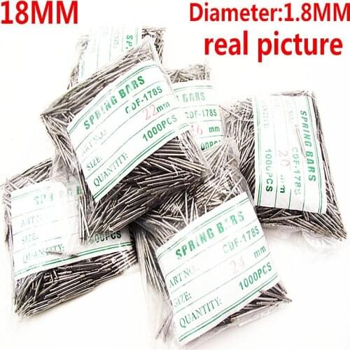 Wholesale 1000PCS / bag High quality watch repair tools & kits 18MM spring bar watch repair parts diameter 1.8MM - BS831