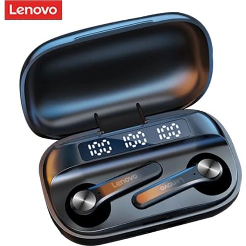 Original Lenovo QT81 Bluetooth Wireless Bluetooth Earphone Waterproof Noise Reduction Earplugs With LED Power Display Headset