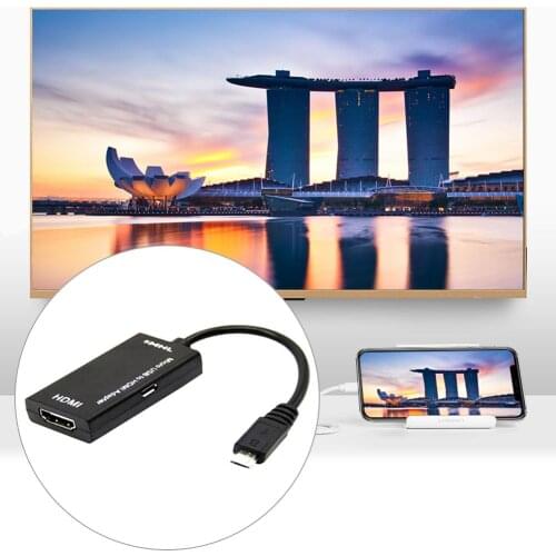 Micro USB To HDMI-compatible TV Out HDTV Adapter Cable Monitor Video Output Conventer For MHL To HDMI-compatible Phone Or Tablet