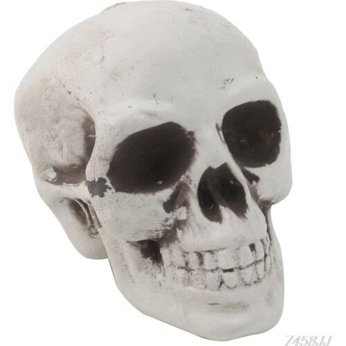Plastic Human Mini Skull Decor Prop Skeleton Head Plastic Halloween Day Coffee Bars Ornament G22 Drop ship