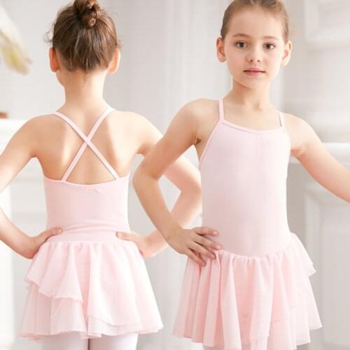 Camisole ballet dress X straps chiffon dance dress for girls ballet dance wear