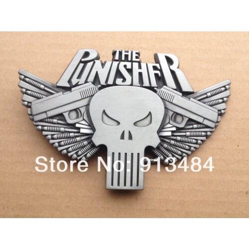 Western Skull belt buckle with pewter finish suitable for 4cm wideth belt with continous stock