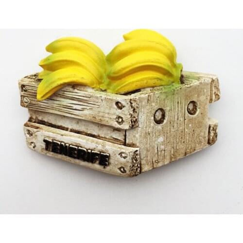 QIQIPP Spain turnerif tourism commemorative gift Banana Hand Painted magnetic sticker refrigerator sticker with hand gift