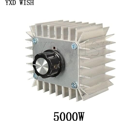 AC 220V 5000W SCR Voltage Regulator Moror Speed Controller Light Dimming Dimmers Thermostat 5000 W Motor Speed Controller 220 V