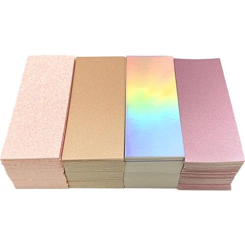 Eyelash Packaging Lashes Glitter Background Paper For Rectangle Boxes Professional Eyelashes Packages Wholesale 100/200/300PCS