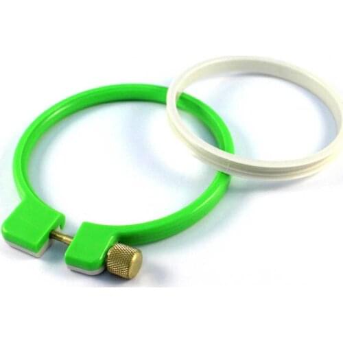 Sewing Tool Round Embroidery Hoops Frame Set Plastic Embroidery Hoop Ring For DIY Cross Stitch Needle Craft Tool