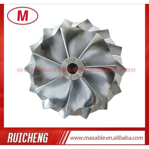 TD05H 49179-43400 Reverse 52.56/68.01mm 7+7 blades high performance turbocharger billet/milling/aluminum 2618 compressor wheel