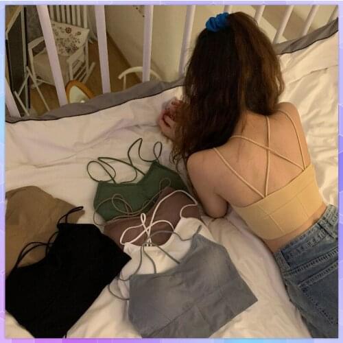 Strapless Women Tube Top Sling Feminine Black Corset Top Sexy Strap Crop Top Summer Women Cami Top Seamless Vest Camisole