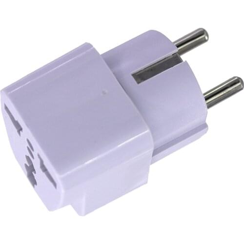 Universal China EU Plug Adapter Electrical Plugs for Home Office Travel High quality White Free Shipping