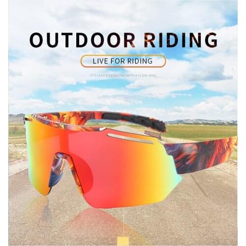 Cycling Ski Glasses Sport Cool Mountain Biking Cycling Sunglasses Sports Eyewear Goggles UV400 Sunglasses with hop-pocket