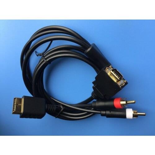 1.8M Terminal Cable for PS2 D Terminal AV cable for PS3 cable 50pcs/lot