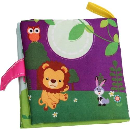 1PC Baby Rattles Mobiles Toy Soft Animal Cloth Book Newborn Stroller Hanging Toy Bebe Early Learning Educate Baby Toys