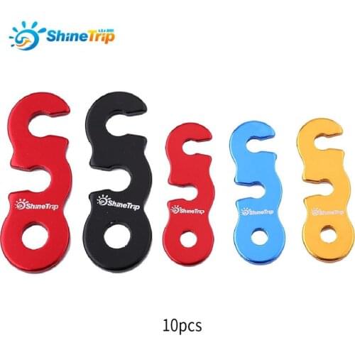 10pcs Tent Rope Tensioner Stoppers Camping Tent Anwing Tarp Guyline Tensioner Windproof Rope Buckle Outdoor Canopy Rope Adjuster