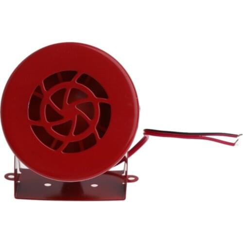 1950s 12V Car Motorcycle Driven RED Air Raid Siren Horn Alarm 50s