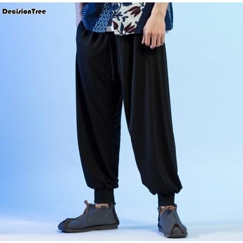 2021 cotton martial arts wushu trousers tai taiji pants trousers kung fu gongfu qigong bloomers kung fu running pants yoga