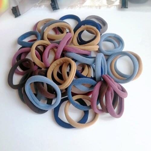 50/20Pcs/Set Women Basic Elastic Hair Bands Scrunchie Ponytail Holder Hair Tie Headband Colorful Rubber Bands Hair Accessories