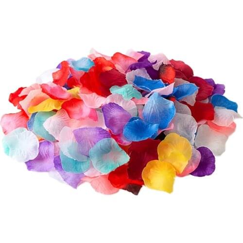 5000PCS 5*5CM Silk Rose Petals for Wedding Decoration Artificial Flower Rose Wedding Party Accessories for Wedding Walkway Carpe