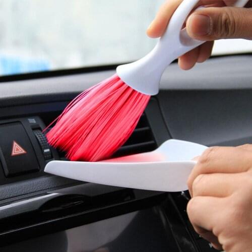 80% Hot Sale Car Air Vent Outlet Panel Dashboard Dust Brush with Dustpan Cleaning Tools Kit