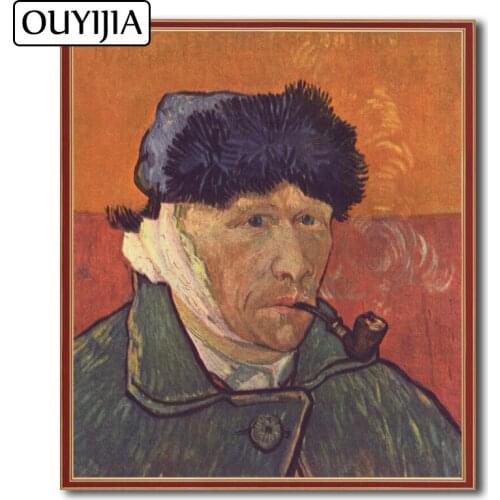 OUYIJIA Diamond Painting Oil 5D DIY Van Gogh Self Portrait Decoration Embroidery Diamond Mosaic Rhinestone Character CrossStitch
