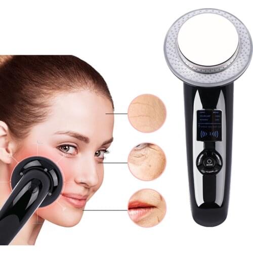 6 In 1 EMS Infrared Ultrasonic Cavitation Machine Galvanic LED Ultrasound Slimming Body Face Lifting Tools Infrared Therapy