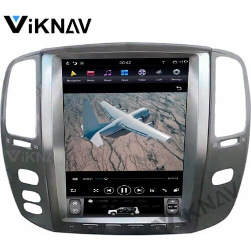 12.1 inch vertical screen Android car GPS navigation For-LEXUS LX470 2004-2006 Multimedia DVD player support carplay