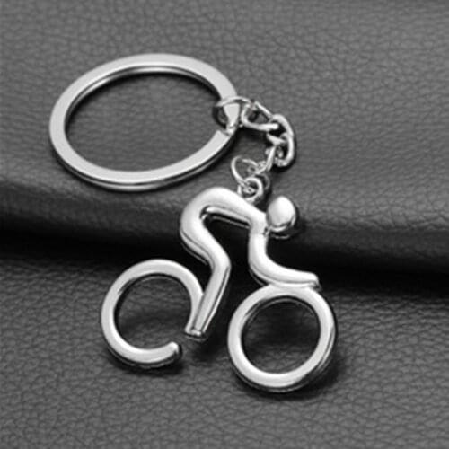 1pcs Cycling Beer Bottle Opener Sport Man Keychain Riding Keyring Key Chains Hanging Accessories Metal Bicycle Bike Cycling