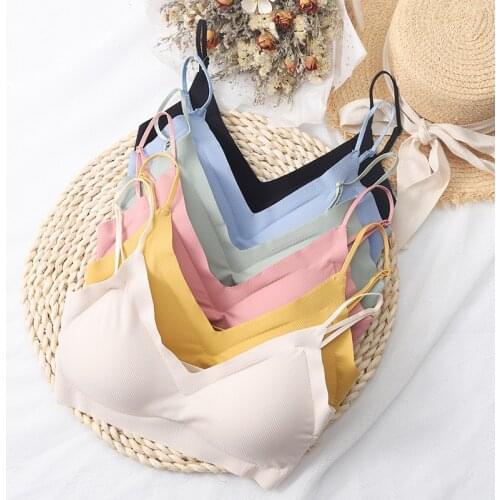 5 Colors Seamless Sexy Bra For Women Bralette Wire Free Push Up Bra Brassiere Female Underwear Lingerie fitness Intimates 2019