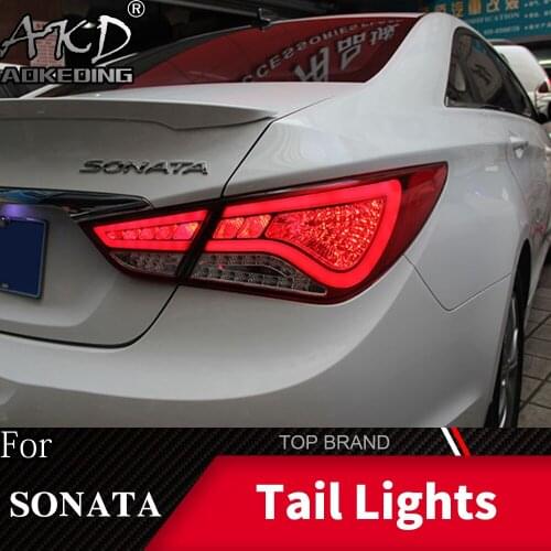 For Car Hyundai Sonata 8 Tail Lamp 2011-2016 MK8 LED Fog Lights Day Running Light DRL Tuning Car Accessories Sonata Tail Lights