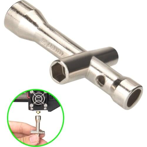 E3D Nozzle Mini Spanner M2 M2.5 M3 M4 Screw Nut Hexagonal Cross Wrench 3D Printer Parts Maintenance Tool