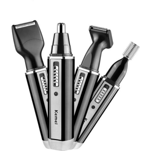 Women 4 in 1 Electric Hair Epilator Trimmer Shaver Eyebrow Facial Nose Hair Remover Leg Armpit Bikini Rechargeable Hair Cliper