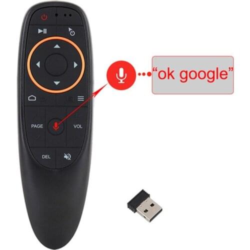 G10 Voice Remote Control 2.4G Wireless Air Mouse Gyroscope IR Learning for Android TV BOX X96mini smart tv