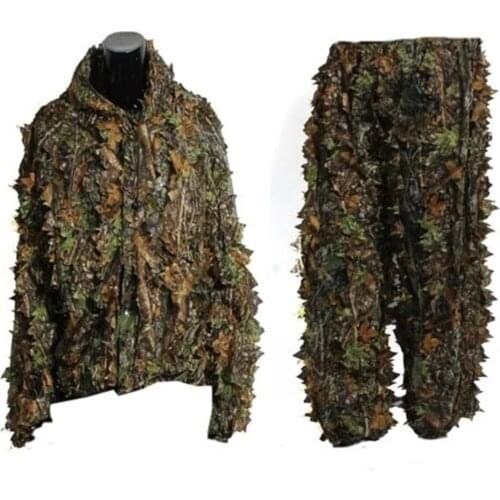 Camo Hunting Clothes New 3D Maple Leaf Bionic Ghillie Woodland Camo/Camouflage Hunting Deer Stalking