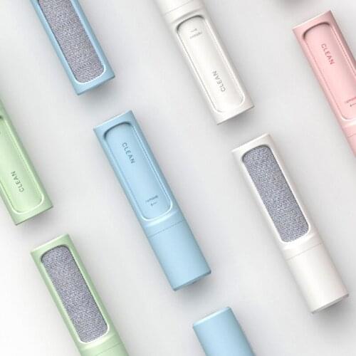 Reusable Pet Hair Remover Brush Lint Roller Self Cleaning Cat Dog Fur Hair Dust Removal Brush for Clothes Portable Effective