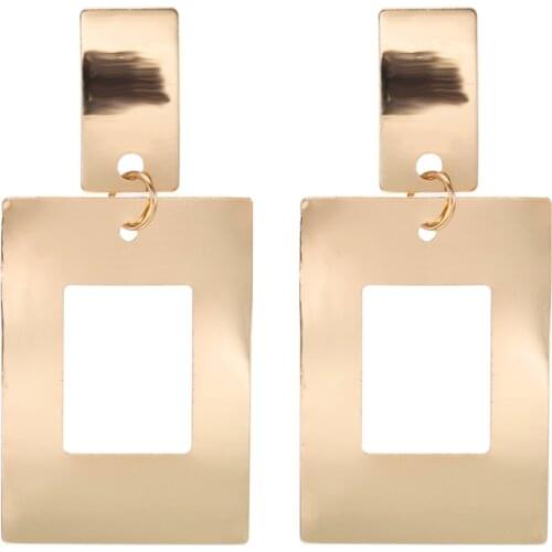 Trendy Large Metal Earrings Big Smooth Round Earrings Basketball Brincos Celebrity Brand Loop Earrings for Women Jewelry