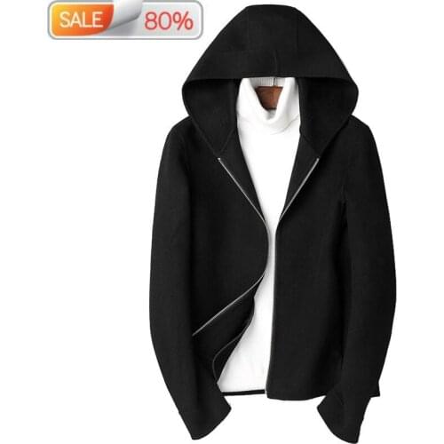 Wool Coat Autumn Winter Jacket Men Double-sided Woolen Streetwear Mens Jackets and Coats Chaqueta P-SA220Z ND1302