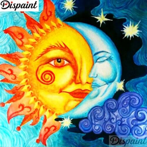 Dispaint Full Square/Round Drill 5D DIY Diamond Painting "Sun moon" Embroidery Cross Stitch 3D Home Decor A11762