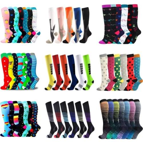 Wholesales Compression Socks 20-30 Mmhg Soccer Stockings Sports Best Graduated Edema Diabetes Varicose Veins Plantar Fasciitis