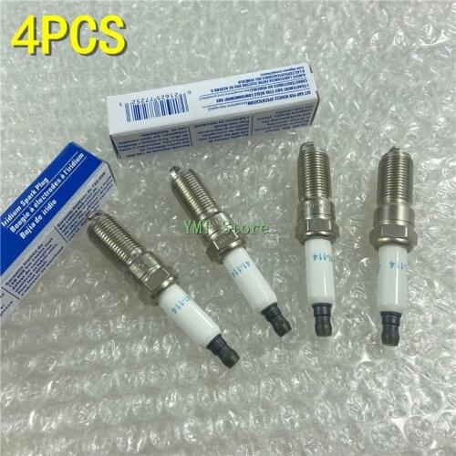 4PCS/Lot Professional Iridium Spark Plugs Fit 12622441 For Cadillac Escalade Chevy Camaro Corvette GMC Car Plug 41-114