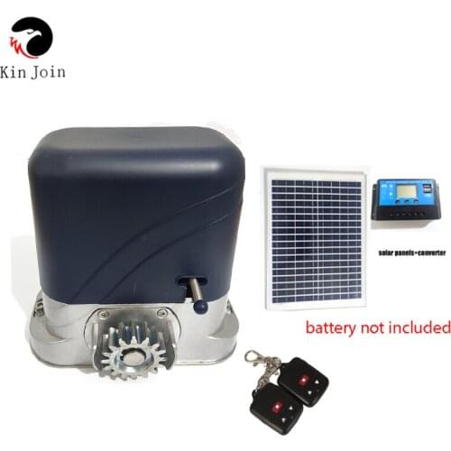 Solar energy operation for 500kg loading Automatic sliding gate opener operator motor Upgraded version