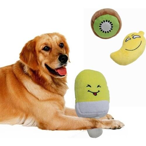 Pcs Cartoon Dog Toys Stuffed Squeaking Pet Toy Cute Plush Puzzle for Dogs Cat Chew Squeaker Squeaky Toy for PetNK - New